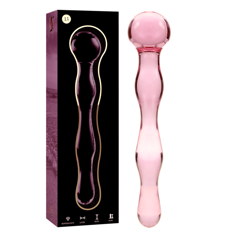 Nebula Series by Ibiza — Modelo 13 dildo de cristal rosa
