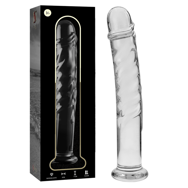 Nebula Series by Ibiza — Modelo 16 dildo de cristal transparente