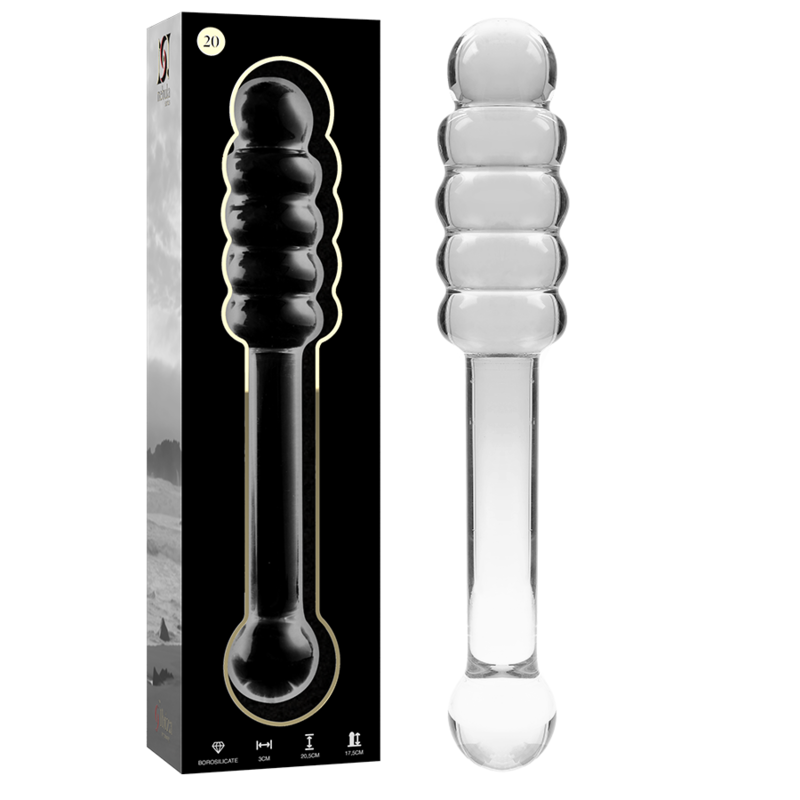Nebula Series by Ibiza — Modelo 20 dildo de cristal transparente