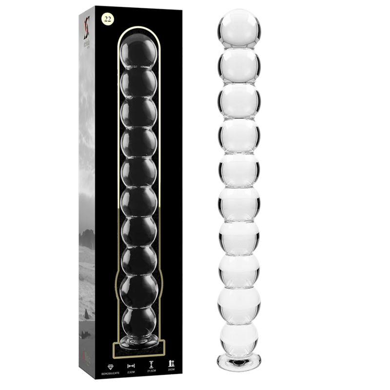Nebula Series by Ibiza — Modelo 22 dildo de cristal transparente