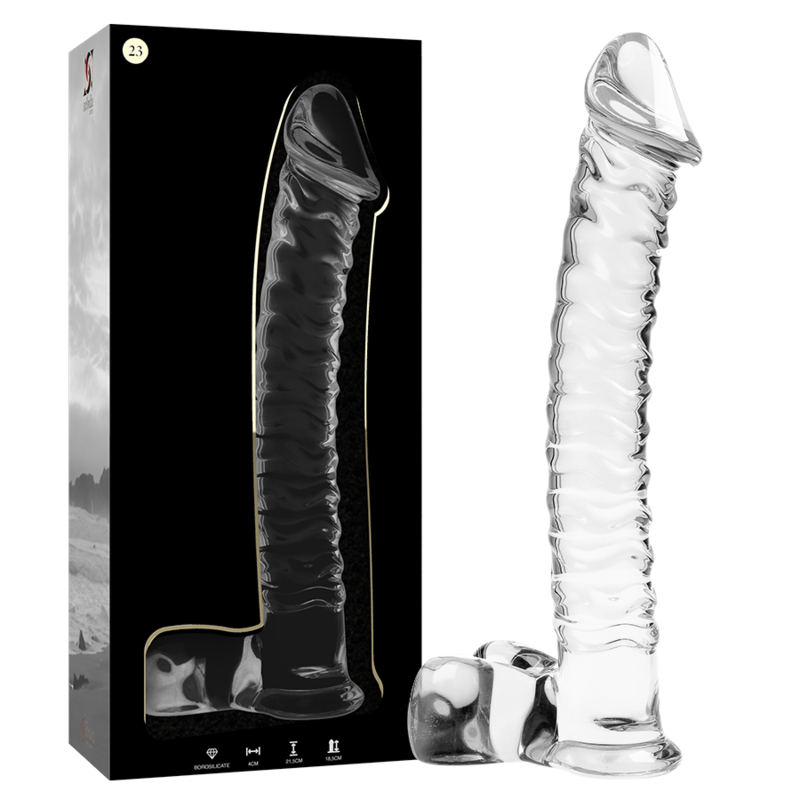 Nebula Series by Ibiza — Modelo 23 dildo de cristal transparente