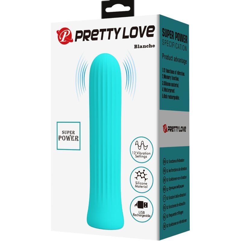 PRETTY LOVE - Blanche vibrador estimulador azul
