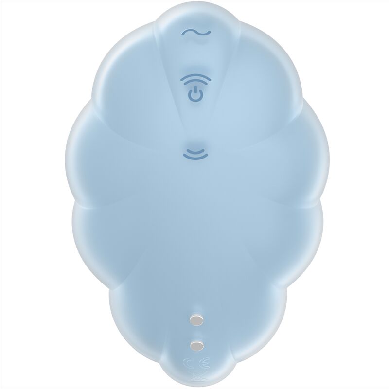 SATISFYER - Cloud Dancer azul vibrador Air Pulse