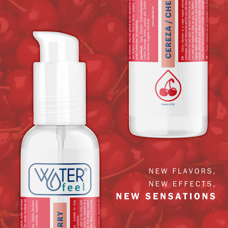 Waterfeel — lubricante sabor cereza 175 ml