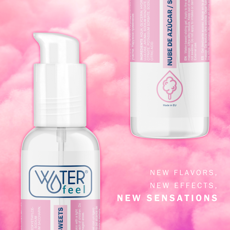 Waterfeel — lubricante sabor nube de azúcar 175 ml