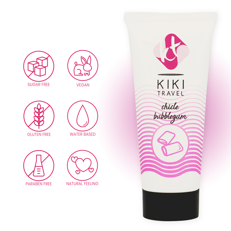 KIKÍ Travel — gel lubricante sabor a Сhicle 50 ml
