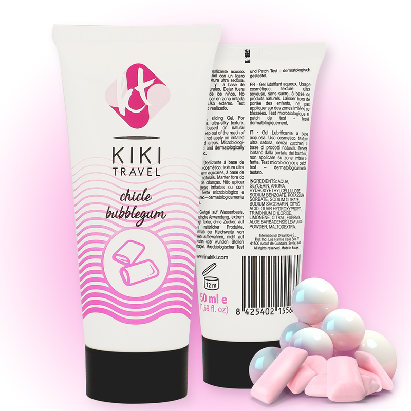 KIKÍ Travel — gel lubricante sabor a Сhicle 50 ml