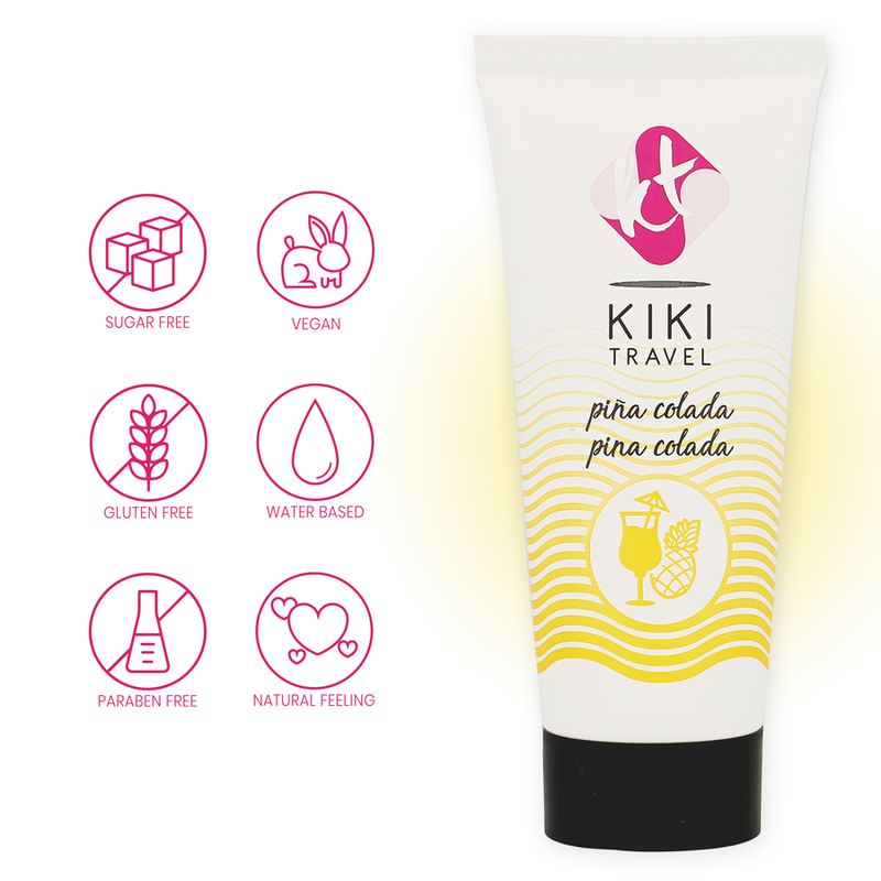 KIKÍ Travel — gel lubricante sabor a Piña Colada 50 ml