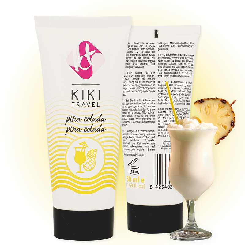 KIKÍ Travel — gel lubricante sabor a Piña Colada 50 ml