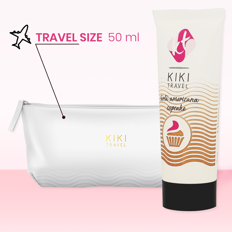 KIKÍ Travel — gel lubricante sabor Cupcake (tarta americana) 50 ml