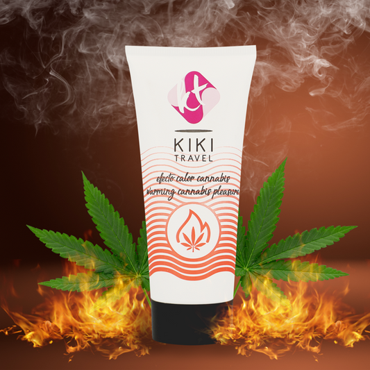 KIKÍ Travel — gel lubricante sabor a cannabis efecto calor intenso 50 ml