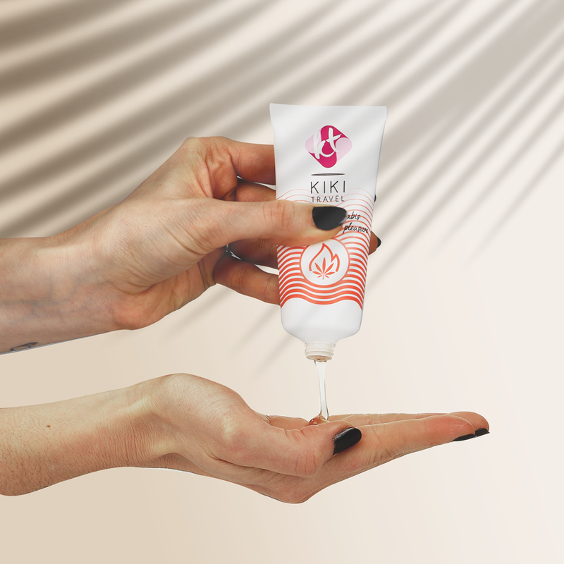 KIKÍ Travel — gel lubricante sabor a cannabis efecto calor intenso 50 ml