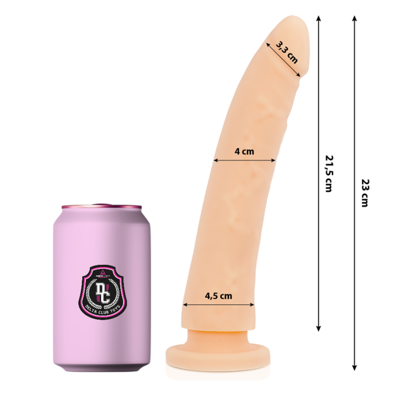 DeltaClub — dildo realista natural silicona médica 23 cm