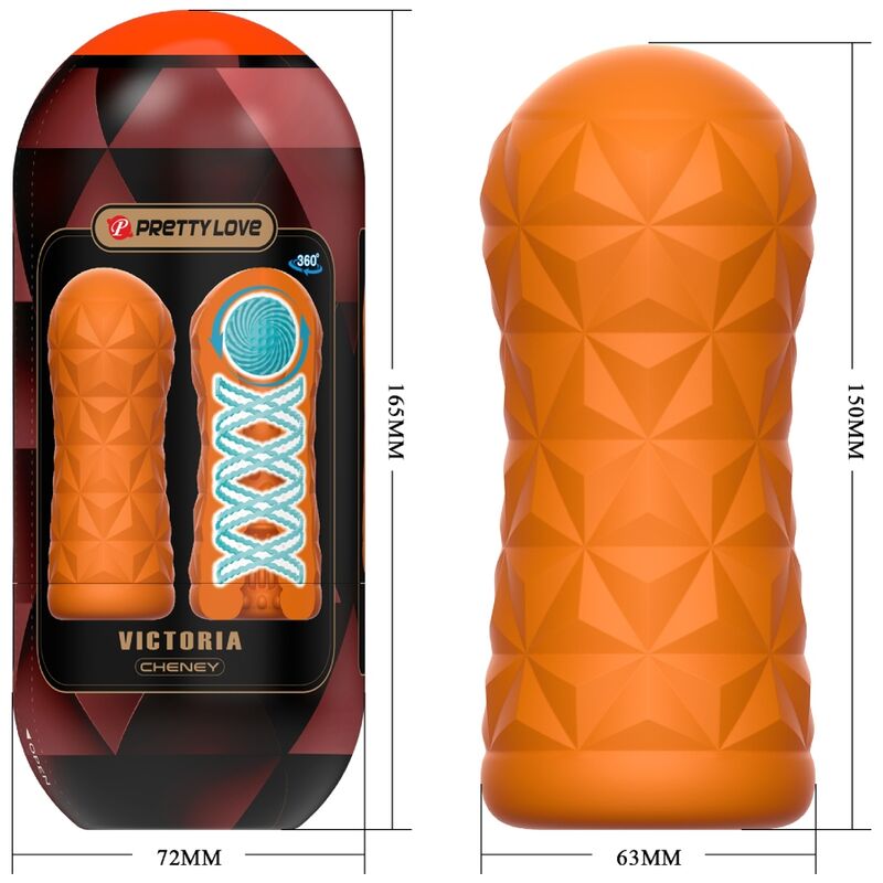 PRETTY LOVE - Victoria Cheney masturbador masculino naranja