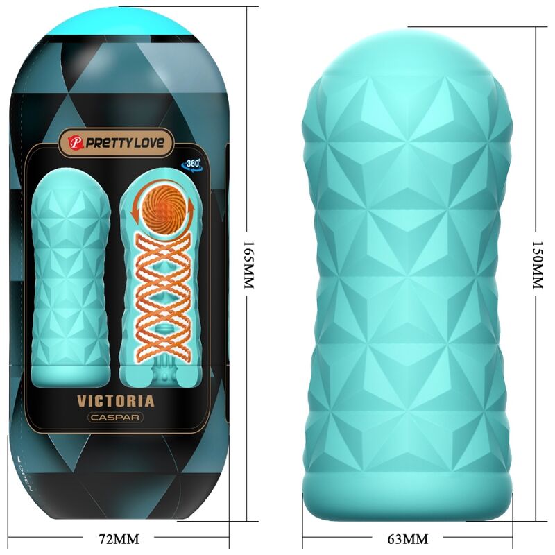 PRETTY LOVE - Victoria Caspar masturbador masculino verde agua