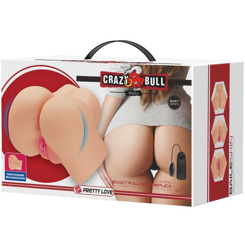 CRAZY BULL - Hailey estimulador doble canal realista con vibración