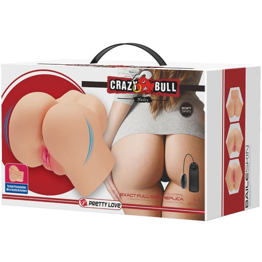 CRAZY BULL - Hailey estimulador doble canal realista con vibración