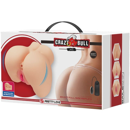 CRAZY BULL - Mila estimulador doble canal realista con vibración