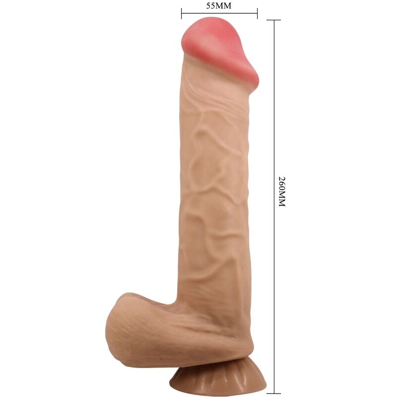 PRETTY LOVE — sliding skin series dildo realístico con ventosa piel deslizante 26 cm