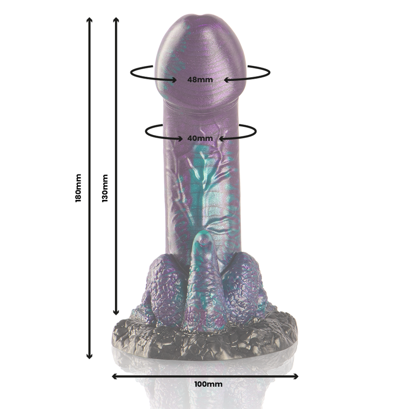 Epic Basilisk — dildo escamoso tamaño pequeño