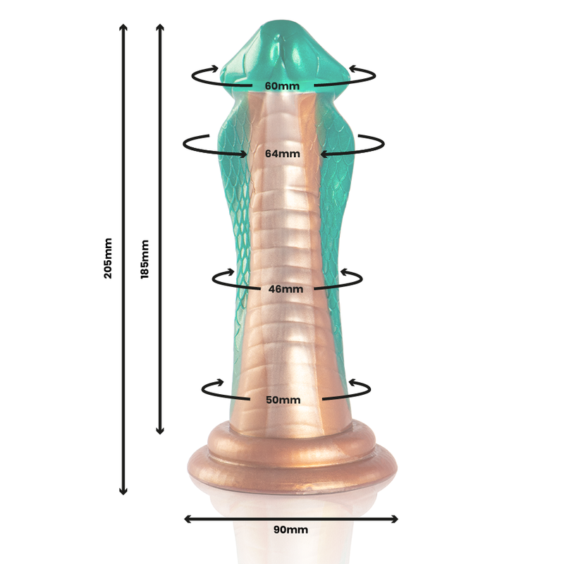 EPIC Python — dildo cobra verde de silicona