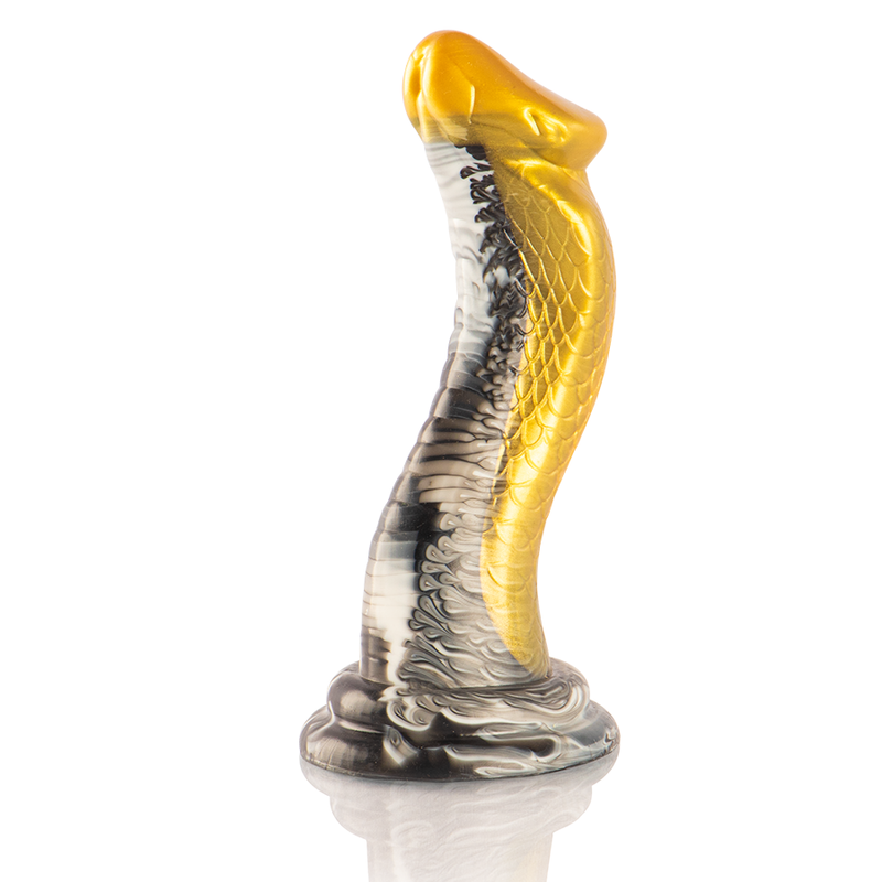 EPIC Drakon — dildo cobra amarillo de silicona