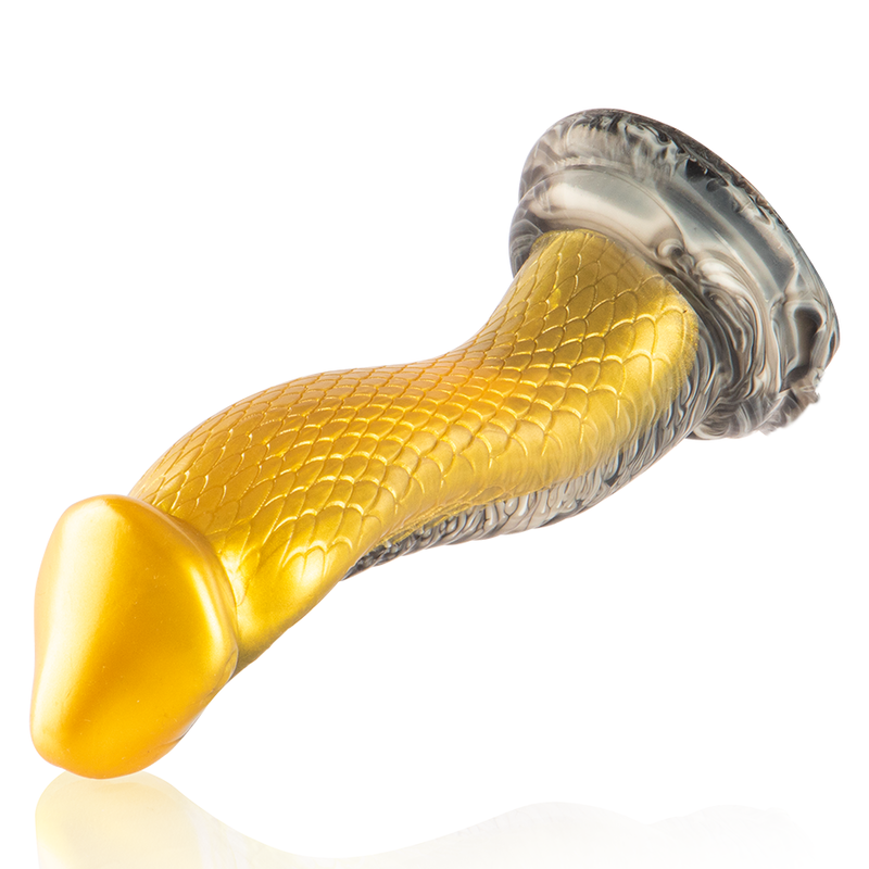 EPIC Drakon — dildo cobra amarillo de silicona