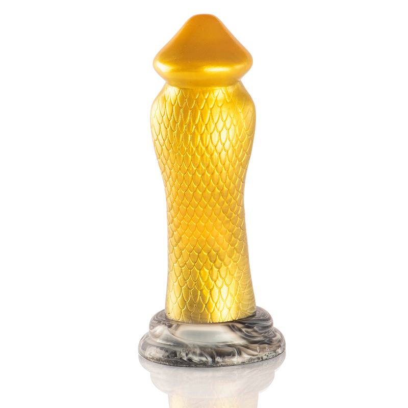 EPIC Drakon — dildo cobra amarillo de silicona