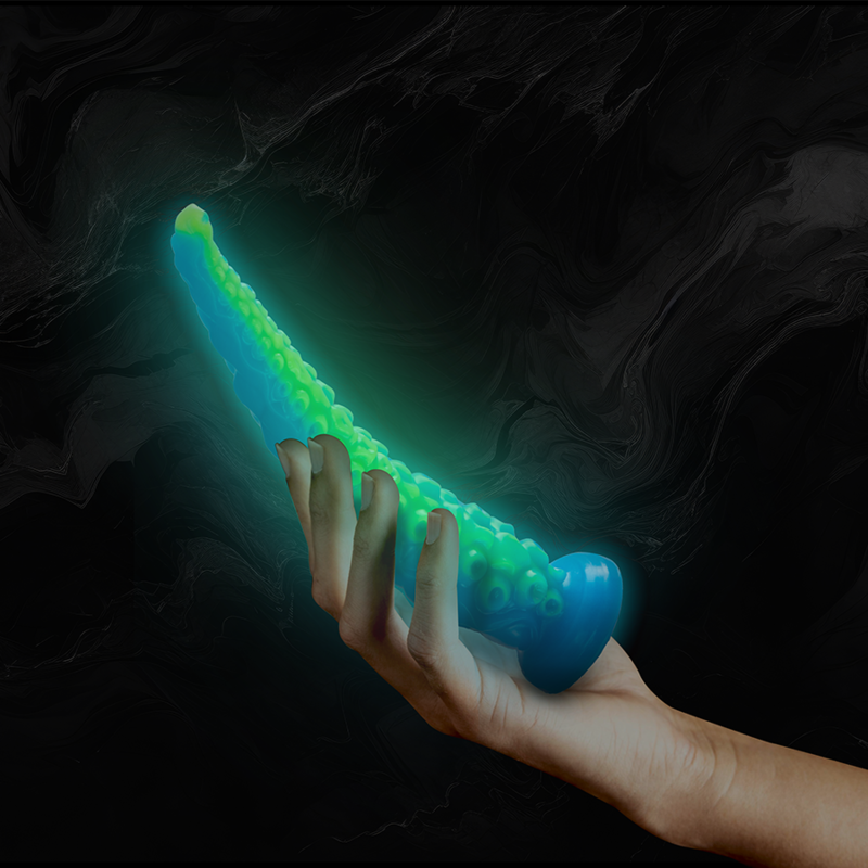 EPIC Scylla — dildo tentáculo fino fluorescente tamaño pequeño