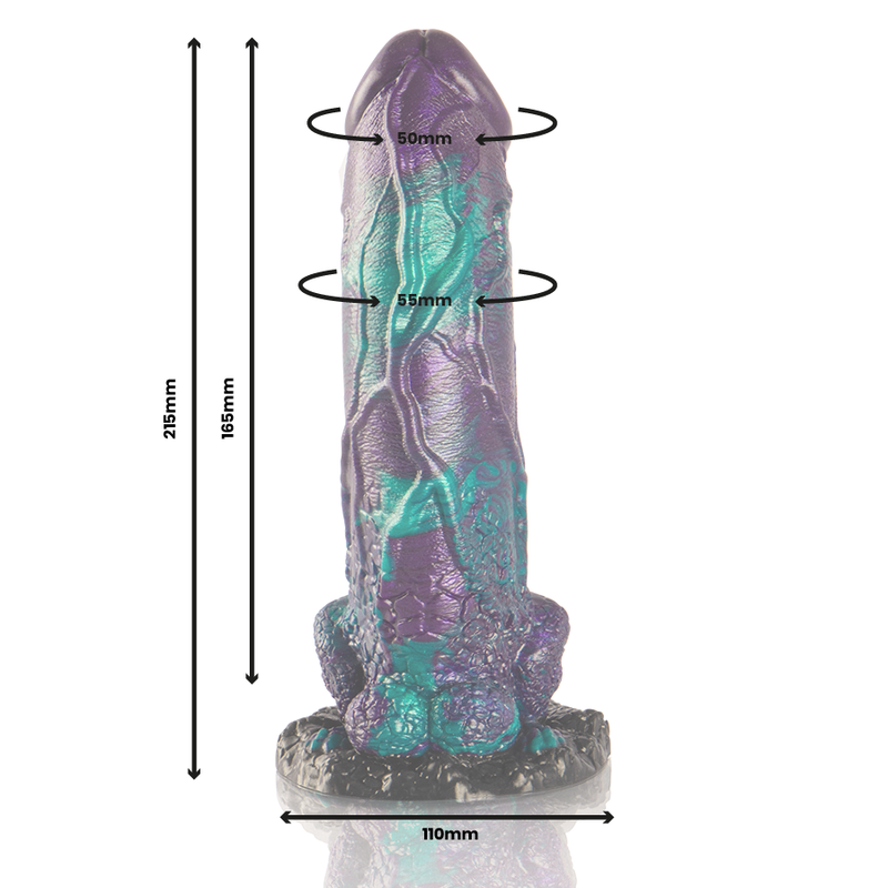 EPIC Basilisk — dildo escamoso tamaño grande (doble placer)