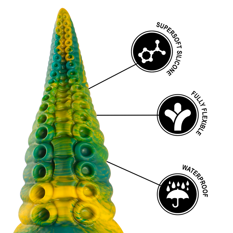 EPIC Cetus — dildo tentáculo verde tamaño grande