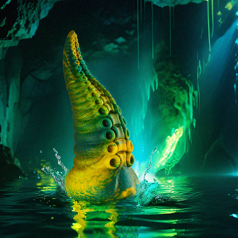 EPIC Cetus — dildo tentáculo verde tamaño pequeño