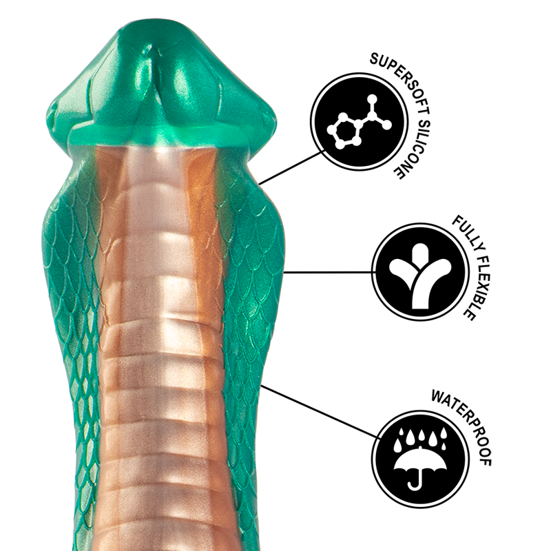 EPIC Python — dildo cobra verde de silicona