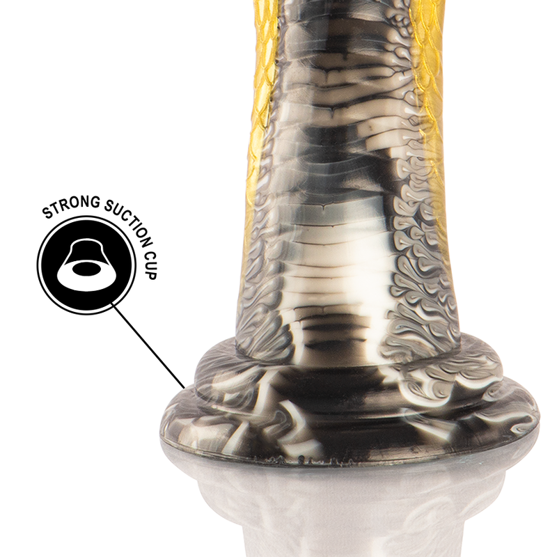 EPIC Drakon — dildo cobra amarillo de silicona