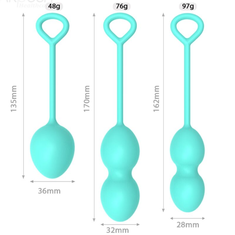ARMONY — Anabiosis pesas vaginales 3 niveles verde