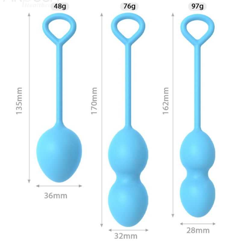 ARMONY — Anabiosis pesas vaginales 3 niveles azul