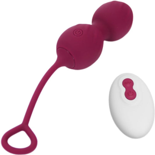 ARMONY — Blossoms pesas vaginales vibrador control remoto 10 vibraciones rojo oscuro