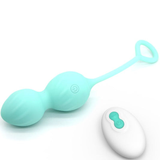 ARMONY — Blossoms pesas vaginales vibrador control remoto 10 vibraciones verde