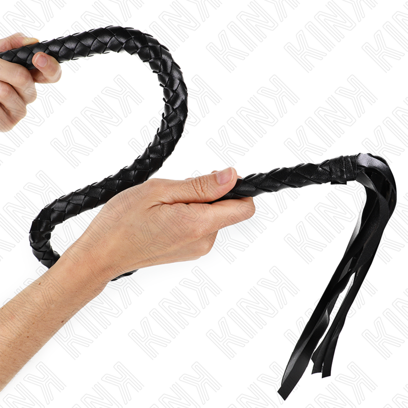 KINK — Látigo de serpiente con anillo de mano negro 65 cm