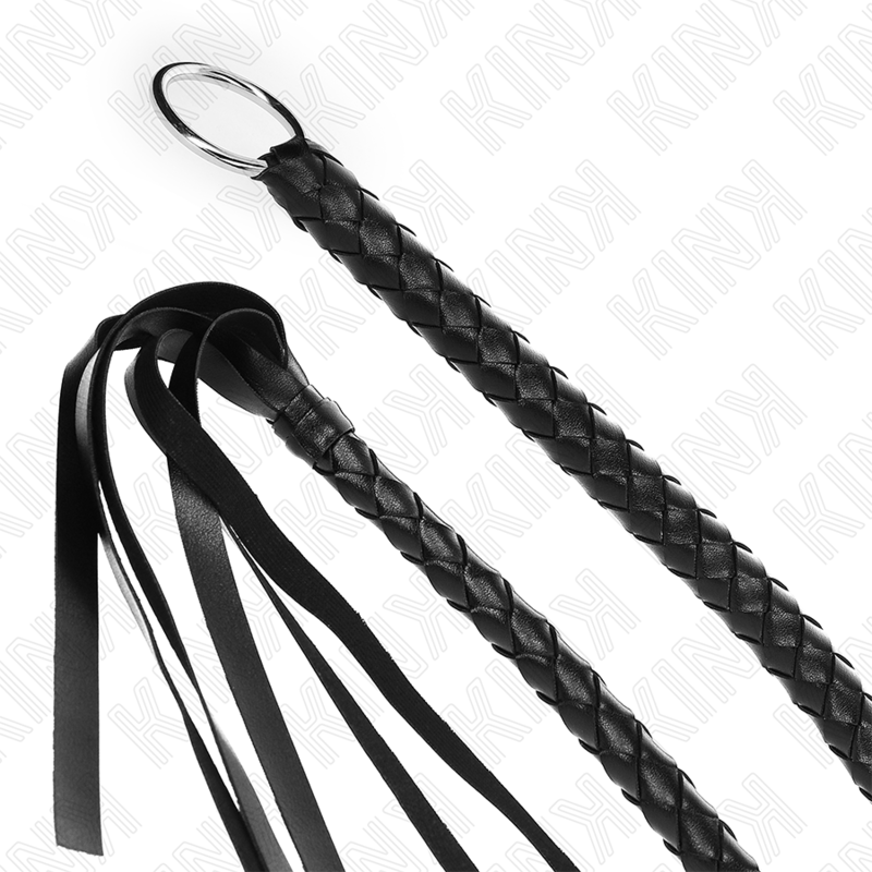 KINK — Látigo de serpiente con anillo de mano negro 65 cm