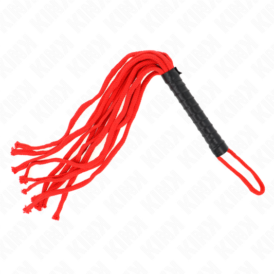 KINK — Látigo de cuerda rojo 56 cm