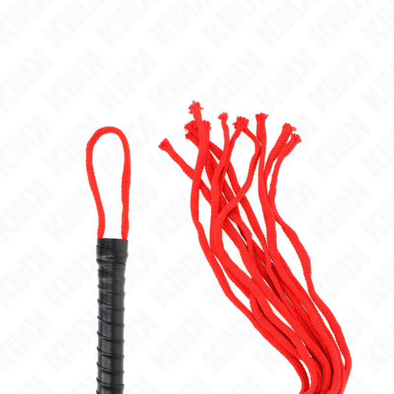 KINK — Látigo de cuerda rojo 56 cm