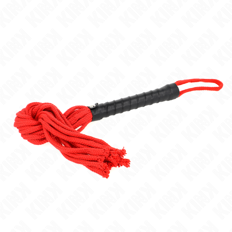 KINK — Látigo de cuerda rojo 56 cm