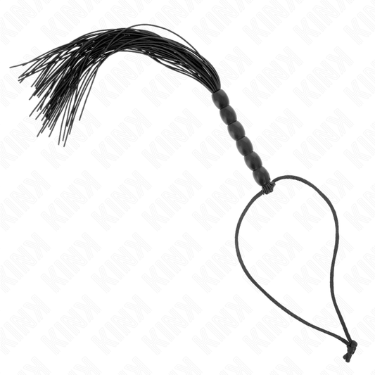 KINK — Mini látigo de silicona con agarre 6 bolas negro 26 cm