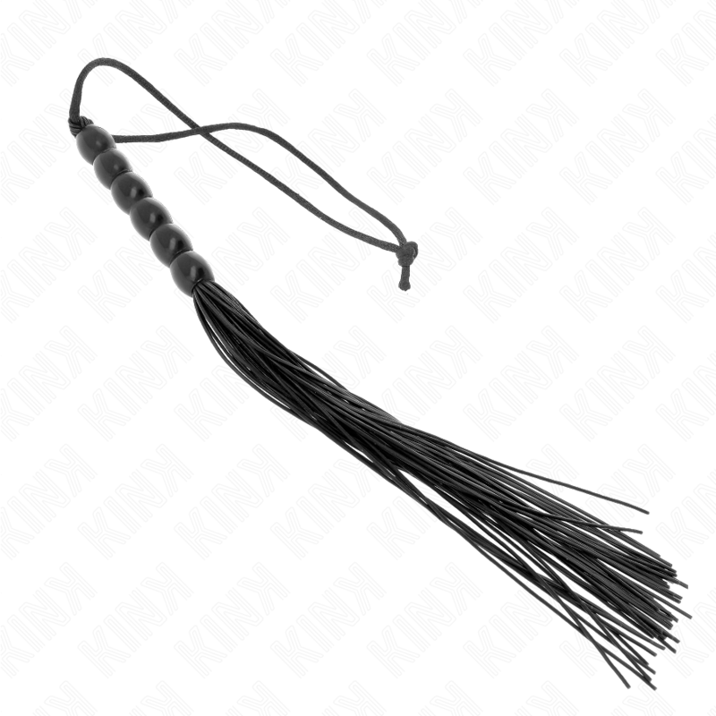 KINK — Mini látigo de silicona con agarre 6 bolas negro 26 cm