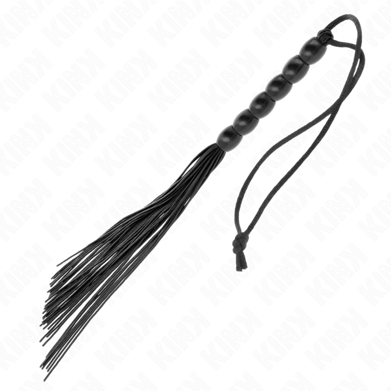KINK — Mini látigo de silicona con agarre 6 bolas negro 26 cm