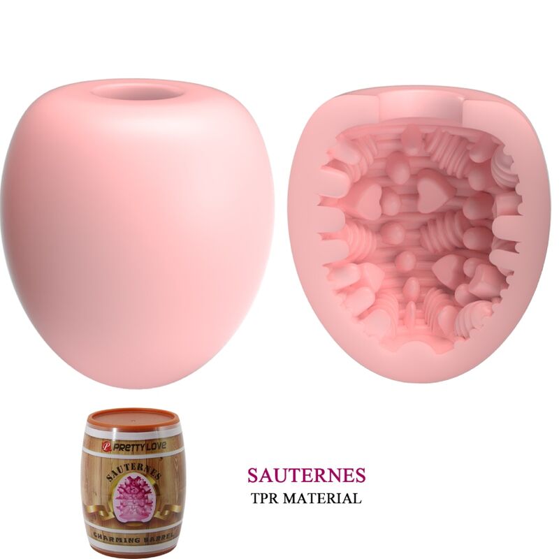 PRETTY LOVE - Huevo masturbador masculino modelo 2 rosa