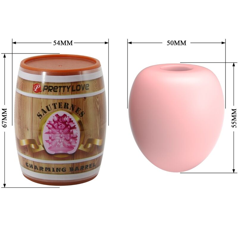 PRETTY LOVE - Huevo masturbador masculino modelo 2 rosa