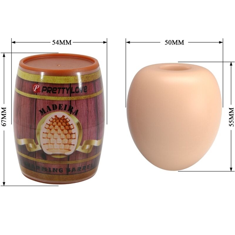 PRETTY LOVE - Huevo masturbador masculino modelo 2 natural