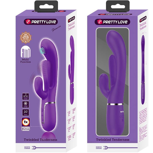 Pretty Love Shania — vibrador rabbit multifunción morado